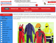 Tablet Screenshot of profimex.cz